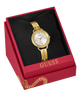 GW0856L1 GUESS Limited Edition Lunar New Year Ladies Gold Tone Analog Watch angle packaging