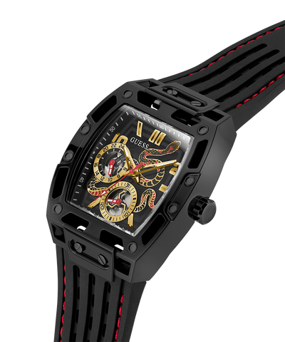 GW0857G1 GUESS Limited Edition Lunar New Year Mens Black Multi-function Watch lifestyle angle