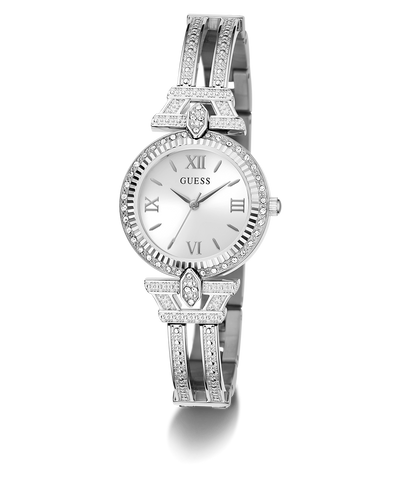 GW0864L1 GUESS Ladies Silver Tone Analog Watch angle