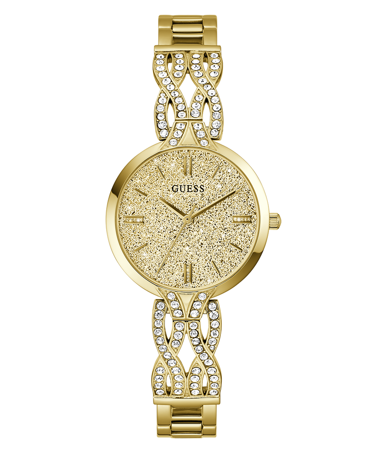 Guess Ladies Coral Glitz Gold Tone Watch - GW0868L2 GUESS Guess Ladies Coral Glitz Gold Tone Watch - GW0868L2 GUESS