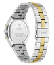 Two-tone silver and gold watch with visible brand logo on a white background
