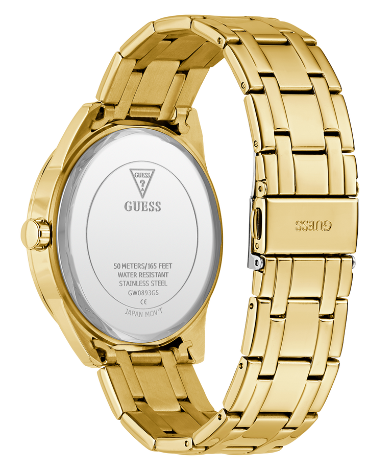 Guess Gents Elliot Gold Tone Blue Dial Analog 50M WR Watch - GW0893G5 GUESS Guess Gents Elliot Gold Tone Blue Dial Analog 50M WR Watch - GW0893G5 GUESS