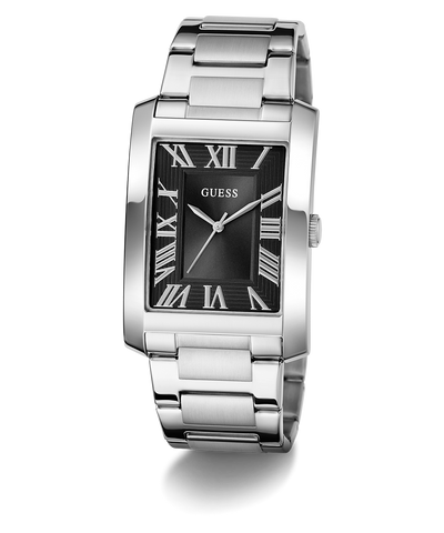 GW0896G1 GUESS Mens Silver Tone Analog Watch angle