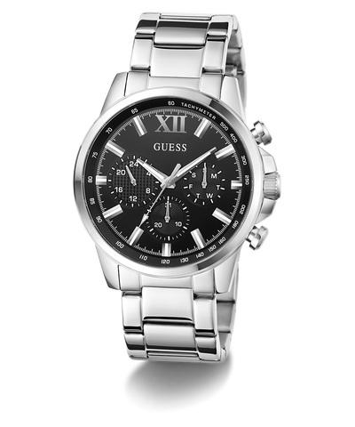 GW0900G1 GUESS Mens Silver Tone Multi-function Watch angle