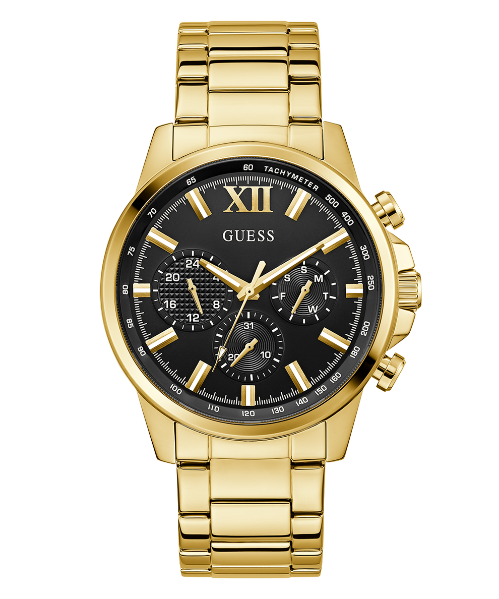 GW0900G3 GUESS Mens Gold Tone Multi-function Watch