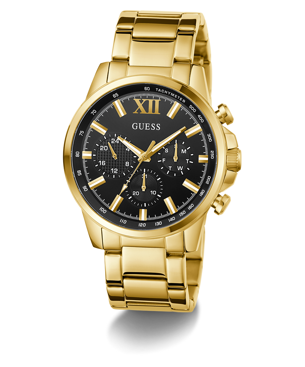 GW0900G3 GUESS Mens Gold Tone Multi-function Watch angle