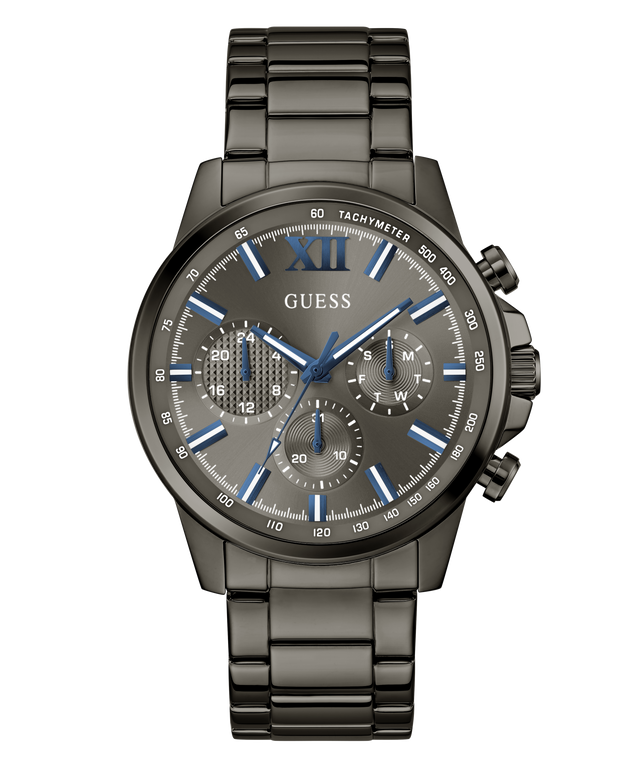 GUESS Mens Walker Gunmetal Multi-function Watch