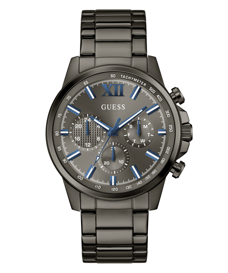 GUESS Mens Walker Gunmetal Multi-function Watch