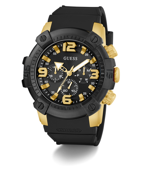 GUESS Mens Black 2-Tone Multi-function Watch - GW0911G3 | GUESS