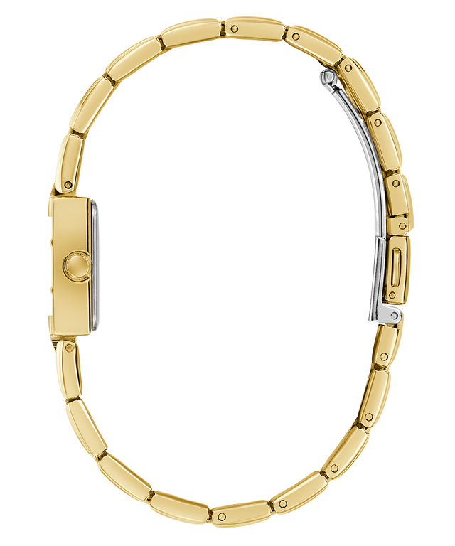 GUESS Ladies Gold Tone Analog Watch band on a white background