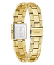 GUESS Ladies Gold Tone Analog Watch with a visible brand logo on a white background