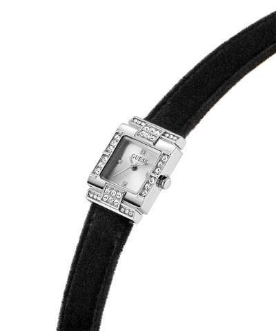 GUESS Ladies Black Silver Tone Analog Watch lifestyle