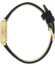 side view of GUESS Ladies Black Gold Tone Analog Watch