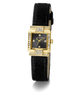GUESS Ladies Black Gold Tone Analog Watch angle
