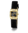 GUESS Ladies Black Gold Tone Analog Watch angle