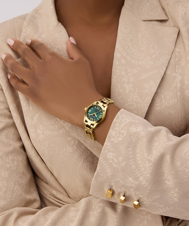 GUESS Ladies Gold Tone Analog Watch