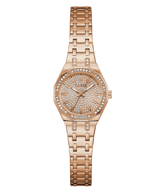 GUESS Ladies Rose Gold Tone Analog Watch GW0931L4 