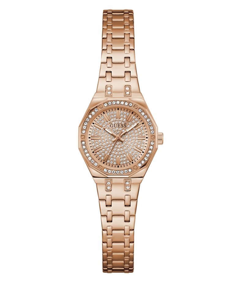 GUESS Ladies Rose Gold Tone Analog Watch GW0931L4 