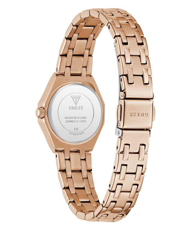 GUESS Ladies Rose Gold Tone Analog Watch GW0931L4  caseback