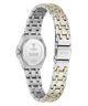 Two-tone silver and gold watch with visible brand logo on a white background