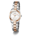 Two-tone GUESS Ladies 2-Tone Date Watch on a white background