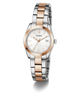 Two-tone GUESS Ladies 2-Tone Date Watch on a white background
