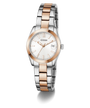 Two-tone GUESS Ladies 2-Tone Date Watch on a white background