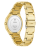 GUESS Ladies Gold Tone Analog Watch with visible brand logo on a white background