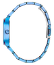 GUESS Ladies Iridescent Blue Analog Watch on a white background