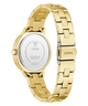 GUESS Ladies Gold Tone Analog Watch with a visible brand logo on a white background