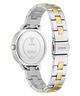 Two-tone silver and gold watch with Guess branding on a white background