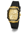 GUESS Ladies Black Gold Tone Multi-function Watch GW0945L2 angle