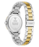 Two-tone silver and gold watch with visible brand logo on a white background