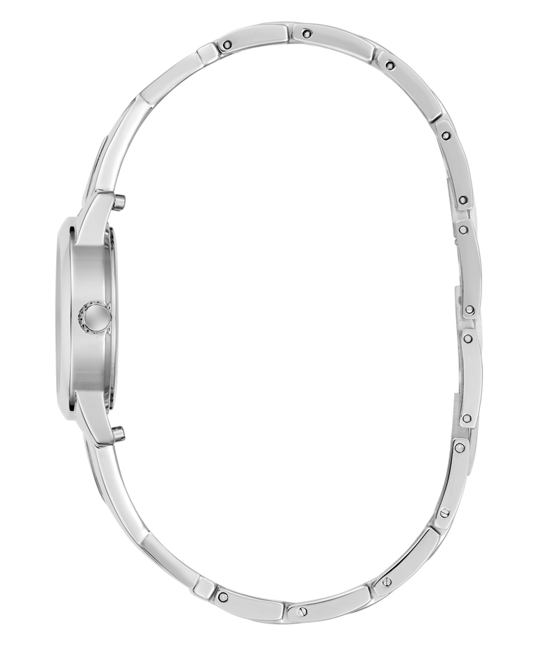 GUESS Ladies Silver Tone Analog Watch Gift Set