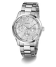 GUESS Mens Silver Tone Multi-function Watch on a white background