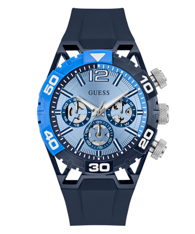 GW0966G1 GUESS Mens Blue Multi-function Watch on a white background