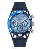GW0966G1 GUESS Mens Blue Multi-function Watch on a white background