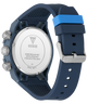 GW0966G1 GUESS Mens Blue Multi-function Watch with a silver case on a white background