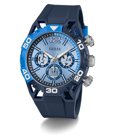 GW0966G1 GUESS Mens Blue Multi-function Watch angle