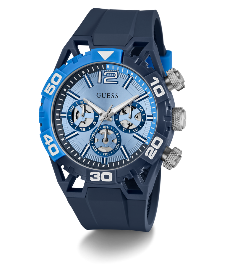 GW0966G1 GUESS Mens Blue Multi-function Watch angle