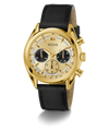 Gold GW0972G2 with black leather strap on a white background