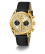 Gold GW0972G2 with black leather strap on a white background