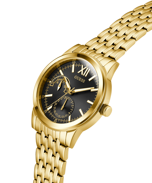 GUESS Mens Gold Tone Multi-function Watch - GW0976G2 GUESS GUESS Mens Gold Tone Multi-function Watch - GW0976G2 GUESS