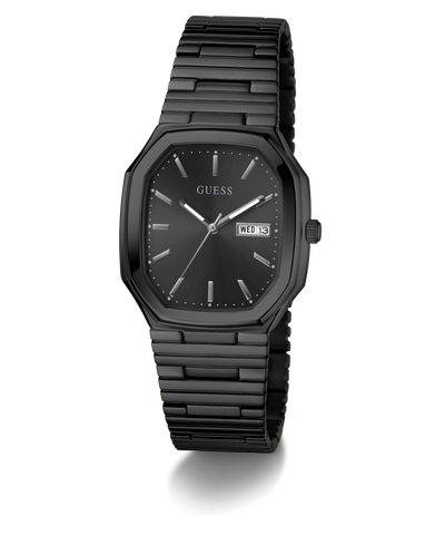GUESS Mens Black Date Watch on a white background