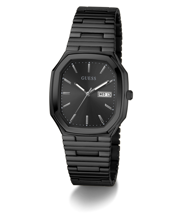 GUESS Mens Black Date Watch on a white background