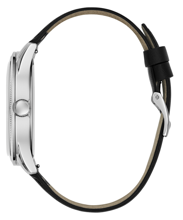 GUESS Mens Black Silver Tone Analog Watch GW0981G1 side