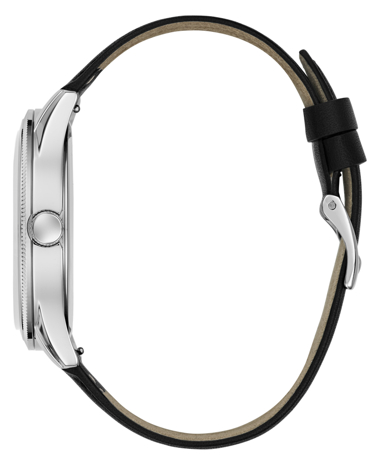 GUESS Mens Black Silver Tone Analog Watch GW0981G1 side