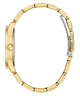 GUESS Ladies Gold Tone Analog Watch case on a white background