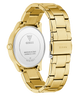 GUESS Ladies Gold Tone Analog Watch with visible brand logo on a white background