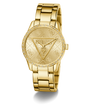 Gold watch with brand logo on a white background GUESS Ladies Gold Tone Analog Watch